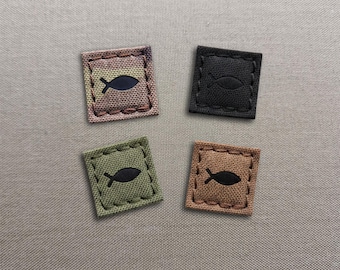 Ichthys Jesus Fish Patch - Christian Tactical Morale Patch (1"x1")