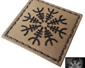 Patch Tattico Ricamato Ulfhednar Berserker Con Scritta Norrena, 7 Cm, Con Velcro, Per Abbigliamento Militare E Airsoft.