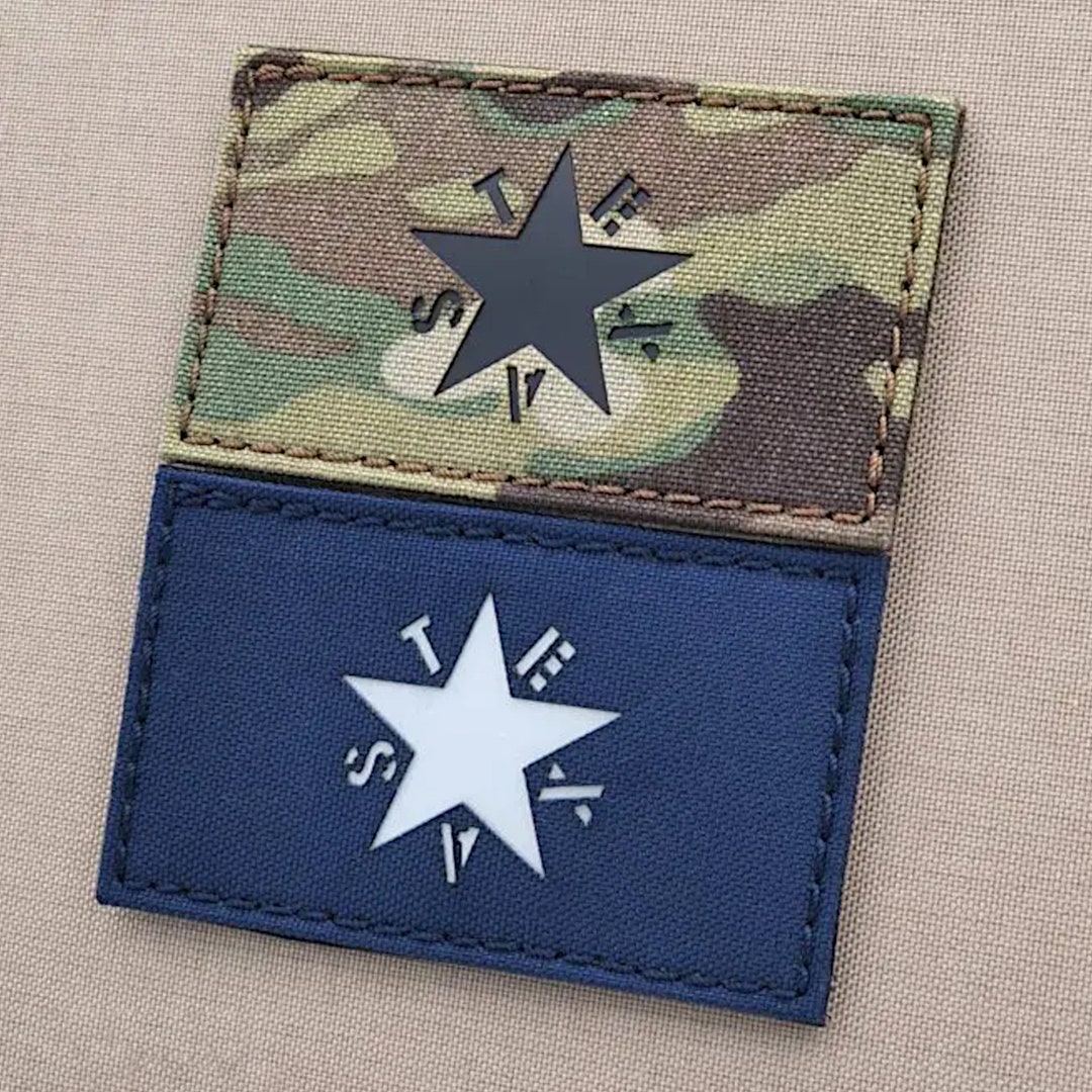 Texas Lone Star Lorenzo De Zavala Flag 2x3.5 Laser Cut Patch - Etsy