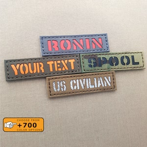 Custom 1″x3.5″ Your Name Tape Lasercut Patch