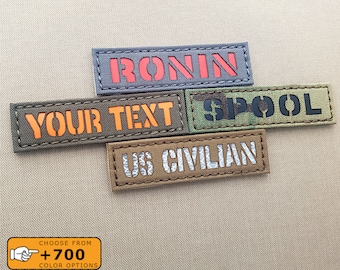 Custom 1″x3.5″ Your Name Tape Lasercut Patch