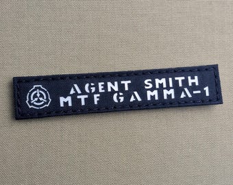 Custom SCP Foundation Patch, Laser Cut Cosplay Tag