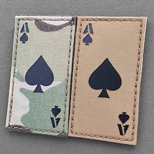 Ace of Spades 2 "x 3,5" Death Dead Card Lasercut Aufnäher / Patch