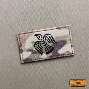 Raven Viking Norse Heathen Islandês IFF Moral 2" x 3,5" Patch cortado a laser