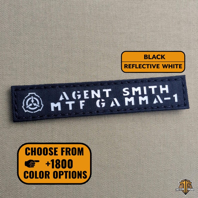 Custom SCP Foundation Patch, Laser Cut Cosplay Tag - Etsy