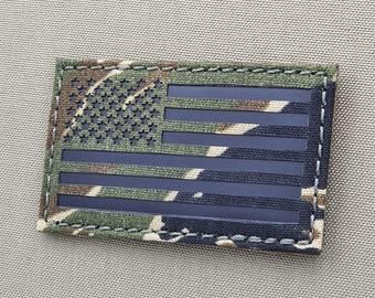 USA America flag 2&quot;x3.5&quot; US Forward  LaserCut Patch