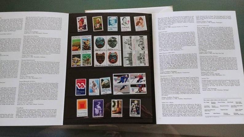 United States Postal Service Mint Set of 1980 Commemorative Stamps