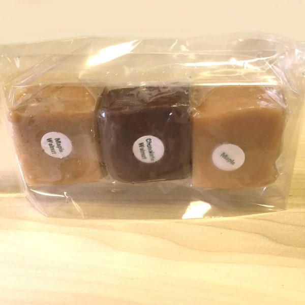 3-piece Maple Fudge Chunks Sampler