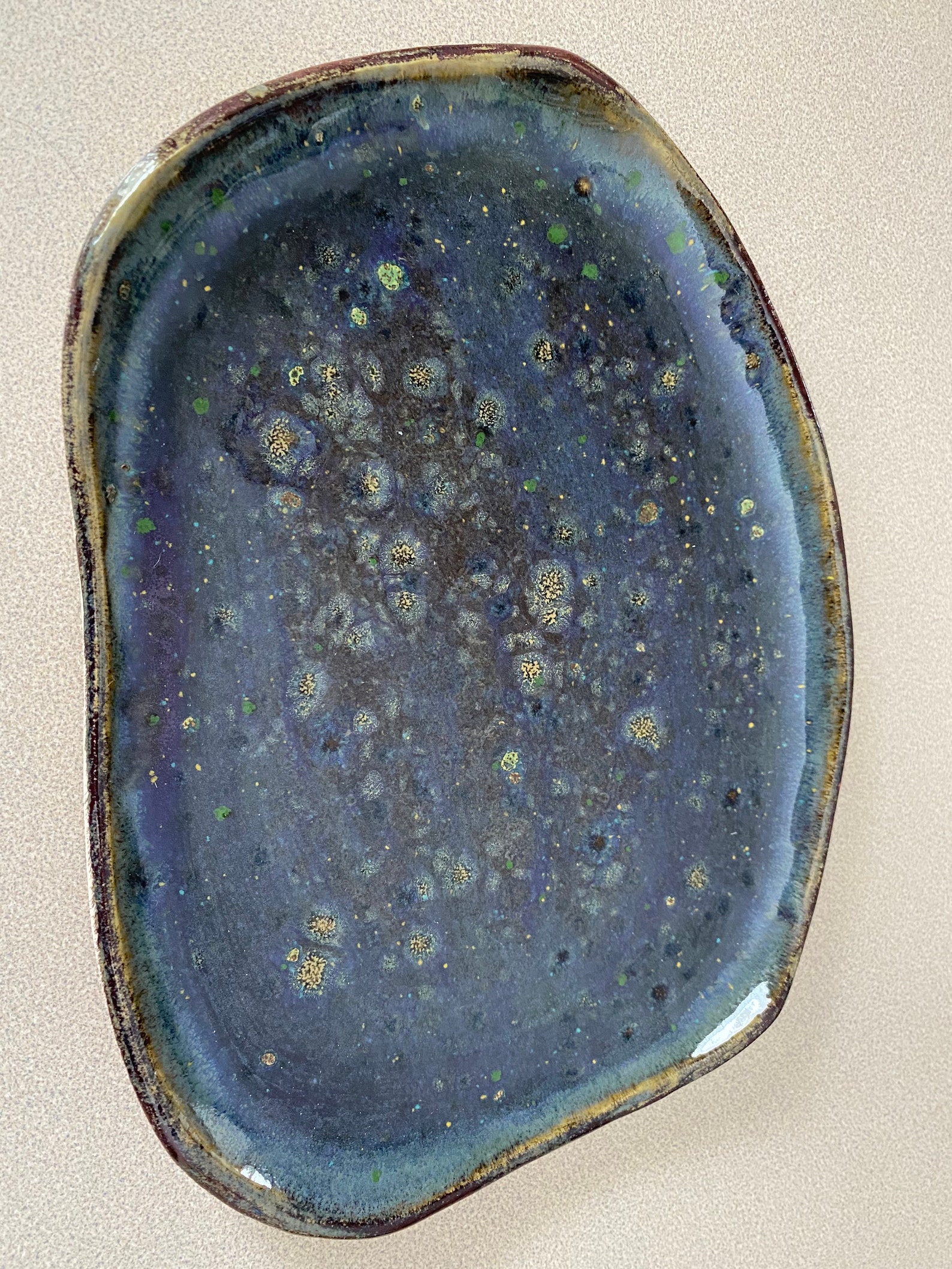 Organic Clay Serving Platter/Trinket Dish/Centerpiece Etsy