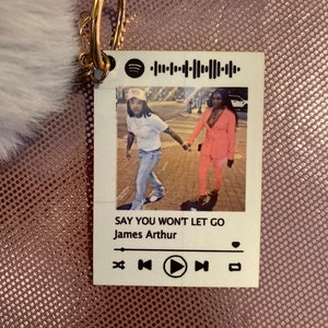 Custom Music plaque keychain