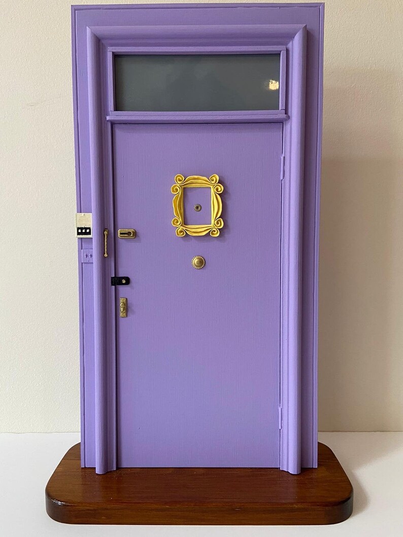 Friends TV show Monica's apartment miniature door with | Etsy