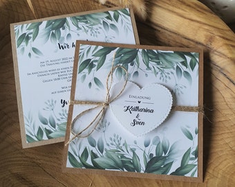 EINALADUNGEN zur Kommunion | baptism invitations | confirmation greenery vintage | wedding 2024 | wedding decorations | rasa