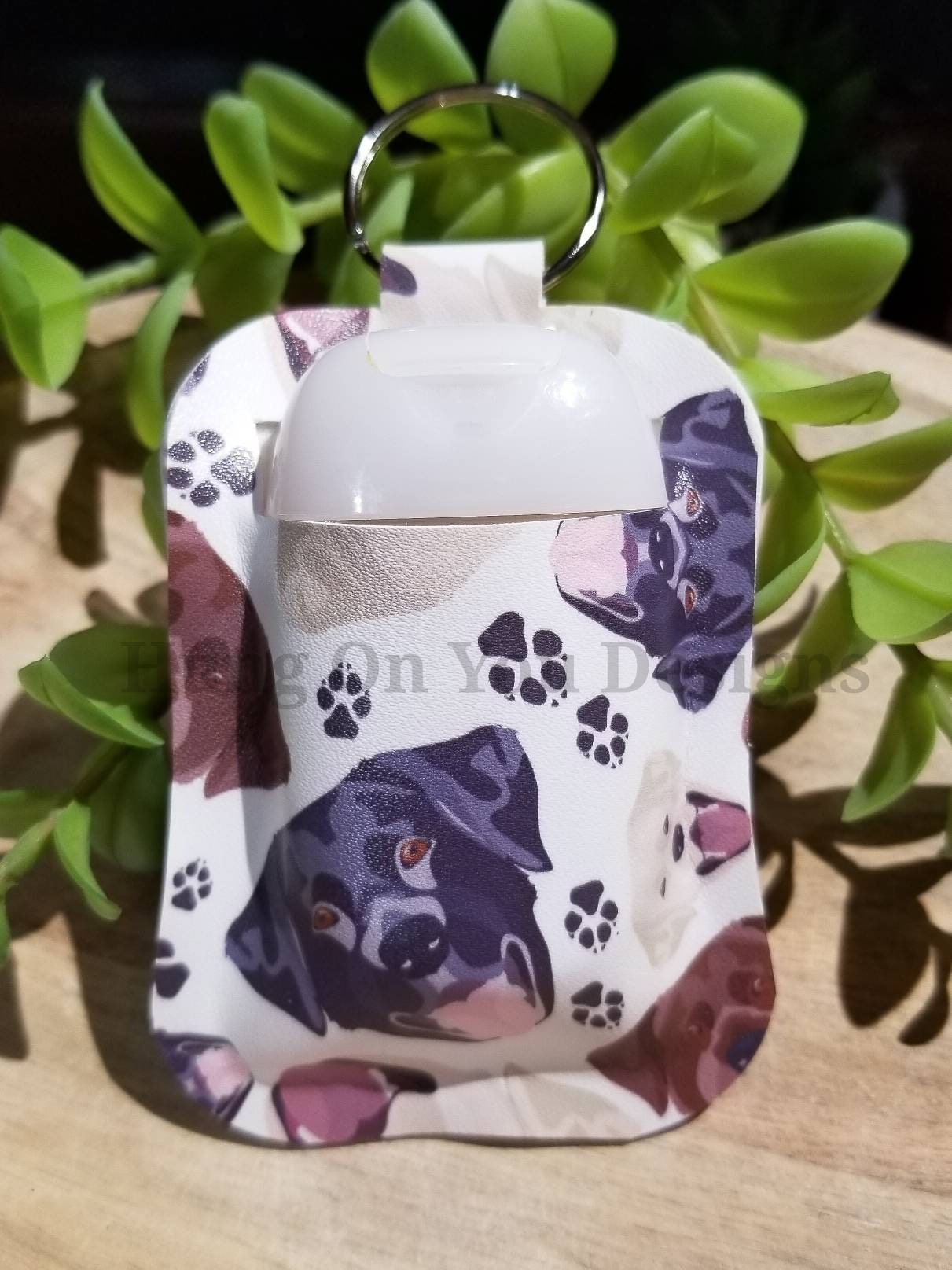Labrador dogs. Hand sanitizer holder. Holds 1oz sanitizer. Etsy