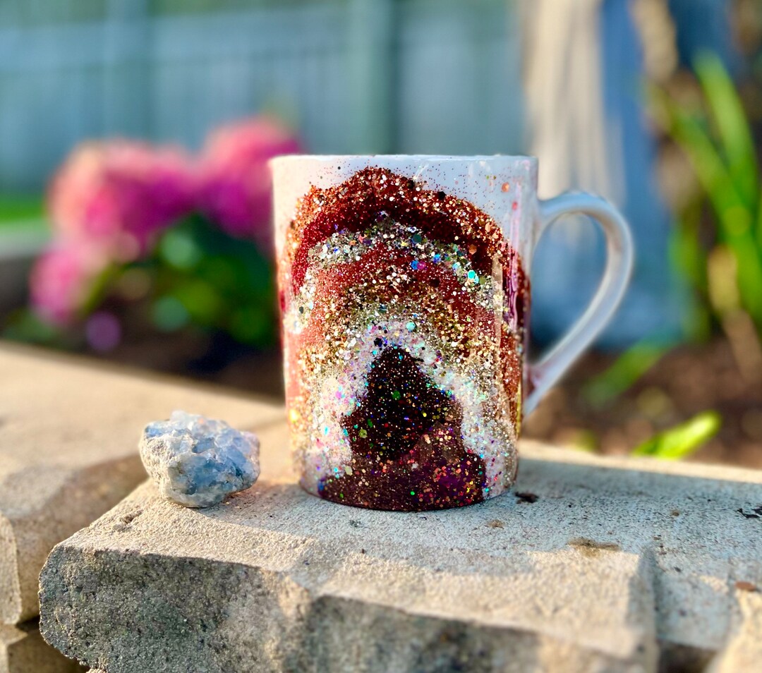 Geode Glitter Coffee Mug 14 Oz. - Etsy