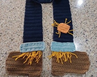 Scarecrow Legs Knit Fall Scarf