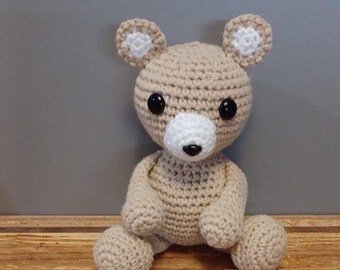 Crochet Teddy Bear; Valentine Bear; Kid's Valentine Gift