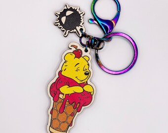 Disney inspired Winnie the Pooh keychain by Tattoo Tom