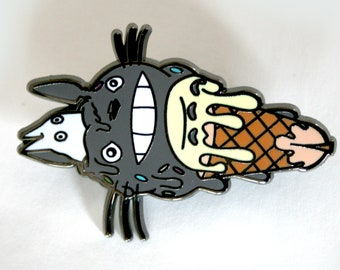 Anime Ice Cream Cone Pin Badge by Tattoo Tom