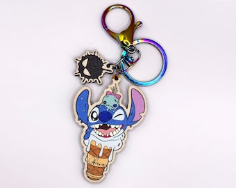 Disney inspired Stitch keychain by Tattoo Tom