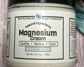 Magnesium Cream, Soothing Magnesium Lotion, Magnesium Body Cream