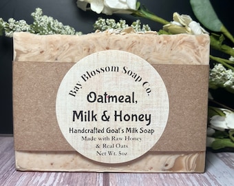 Handmade Oatmeal Milk & Honey Goat Milk Soap