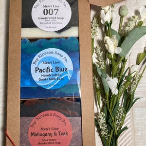 Men’s Luxe Soap Gift Set, Mens Soap, Mens Gift, Masculine Scents, Handcrafted Soap Set