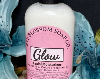 Glow Facial Moisturizer, Gentle Face Lotion, Essential Oil Moisturizer