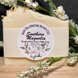 Southern Magnolia Goats Milk Soap, Goat Milk Soap, Handcrafted Soap, Natural Soap, Mothers Day Gift