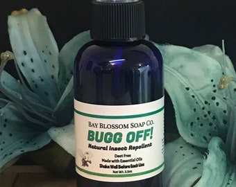 Bugg Off Essential Oil Insect Repellent, Deet Free, Bug Spray