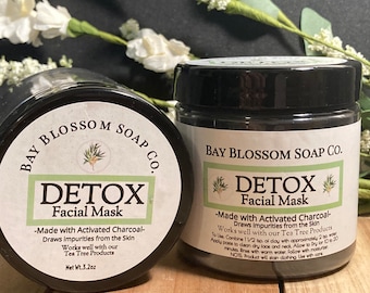 Activated Charcoal Facial Mask: Natural Clay Detox Mask
