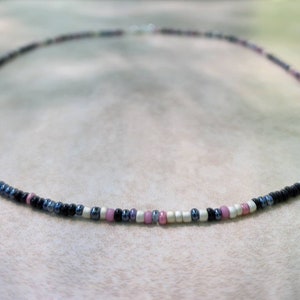 11/0 Butterfly necklace tiny seed bead necklace