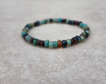 6/0 Picasso Blend Stretch Seed Bead Bracelets