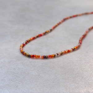 11/0 Tangy Twist necklace tiny seed bead necklace