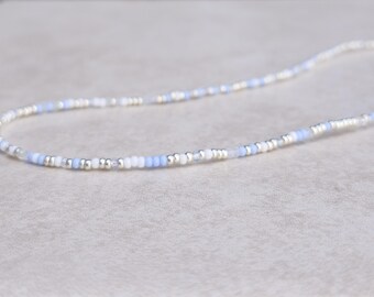 11/0 Frozen necklace tiny seed bead necklace