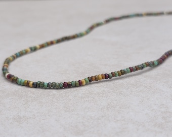 10/0 Prairie Picasso seed bead necklace