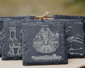 Star Wars Patents - 6pc Slate Coaster Set