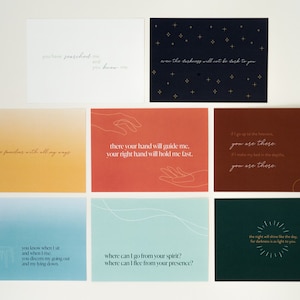 PSALM 139 GEBETSKARTEN / Typografie / Schriftgebete / Kartenset / katholische Gebetskarten / Gebetskunstkarten / Heilige Karte / Geschenk