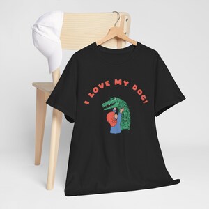 I love my gator dog vintage art Unisex T-shirt