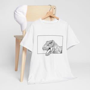 Stippling T-rex Unisex T-shirt