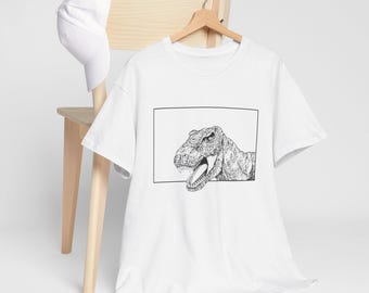 Stippling T-rex Unisex T-shirt