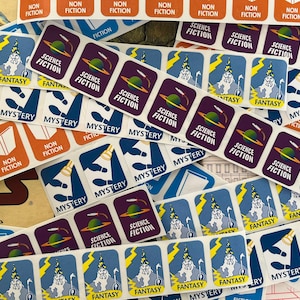 Lot d'autocollants pour bibliothèque