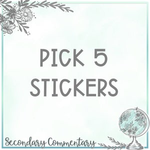 Pick 5 Stickers Bundle