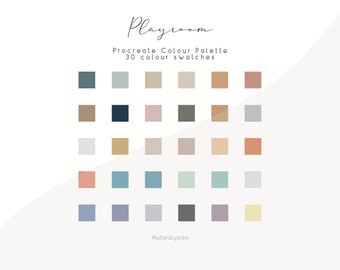 Playroom Color Palette for Procreate | 30 Color Swatches (Digital Download)