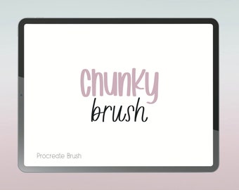 Procreate Brush | Calligraphy Brush | Lettering Brush | Digital Brush | Brush for Procreate | Procreate Brushes | Chunky Brush