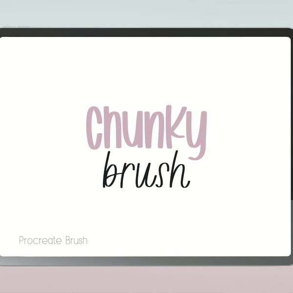 Procreate Brush | Calligraphy Brush | Lettering Brush | Digital Brush | Brush for Procreate | Procreate Brushes | Chunky Brush