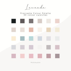 Procreate Color Palette | Color Palette | Digital Color Palette | Color Swatches | iPad Procreate Tools | Colors for Procreate | Lavanda