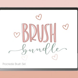 Procreate Lettering Brush Bundle | Chunky, Chalk, Ribbon Brushes (Digital Download)