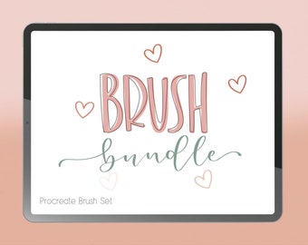 Procreate Brush Bundle | 5 Procreate Brushes for the price of 4 | Lettering Brushes | | Brushes for Procreate | Procreate Brushes