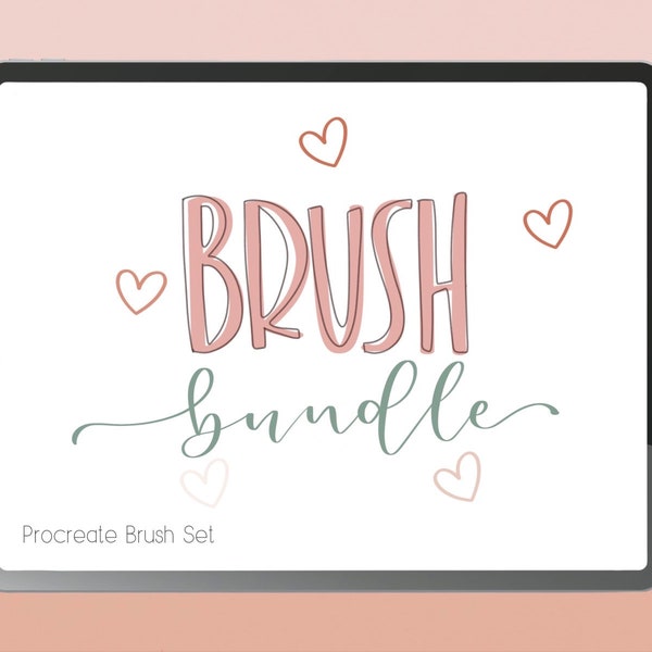 Procreate Brush Bundle | 5 Procreate Brushes for the price of 4 | Lettering Brushes | | Brushes for Procreate | Procreate Brushes