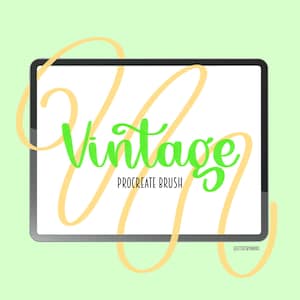 Vintage Grain Calligraphy Brush for Procreate (Digital Download)